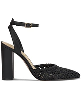 Jessica Simpson Women's Nariro Block-Heel Woven Pumps