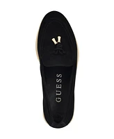 Guess Women's Aryana Interlaced Suede Slip-On Boat Loafers