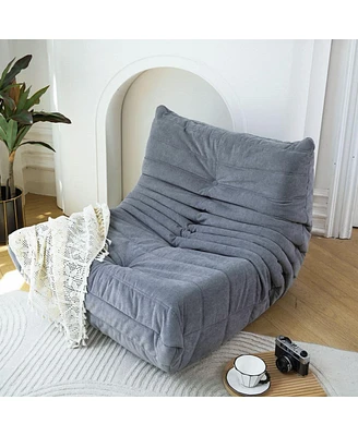 Floor Bean Bag Chair for Adults with Memory Foam Support Armless Lounger Sofa Home Office Apartment or Gaming Room-The Pop