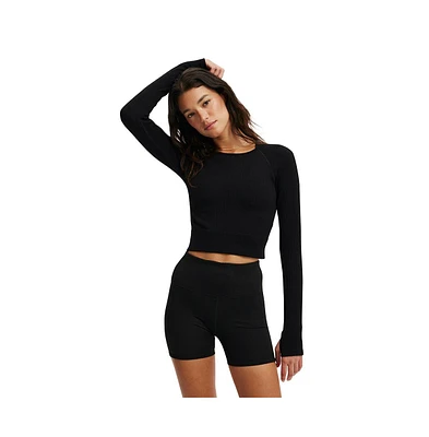 Cotton On Women's Active Seamless Long Sleeve Top