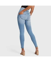 Freddy Women's Wr.up Snug Distressed High Rise Jeans