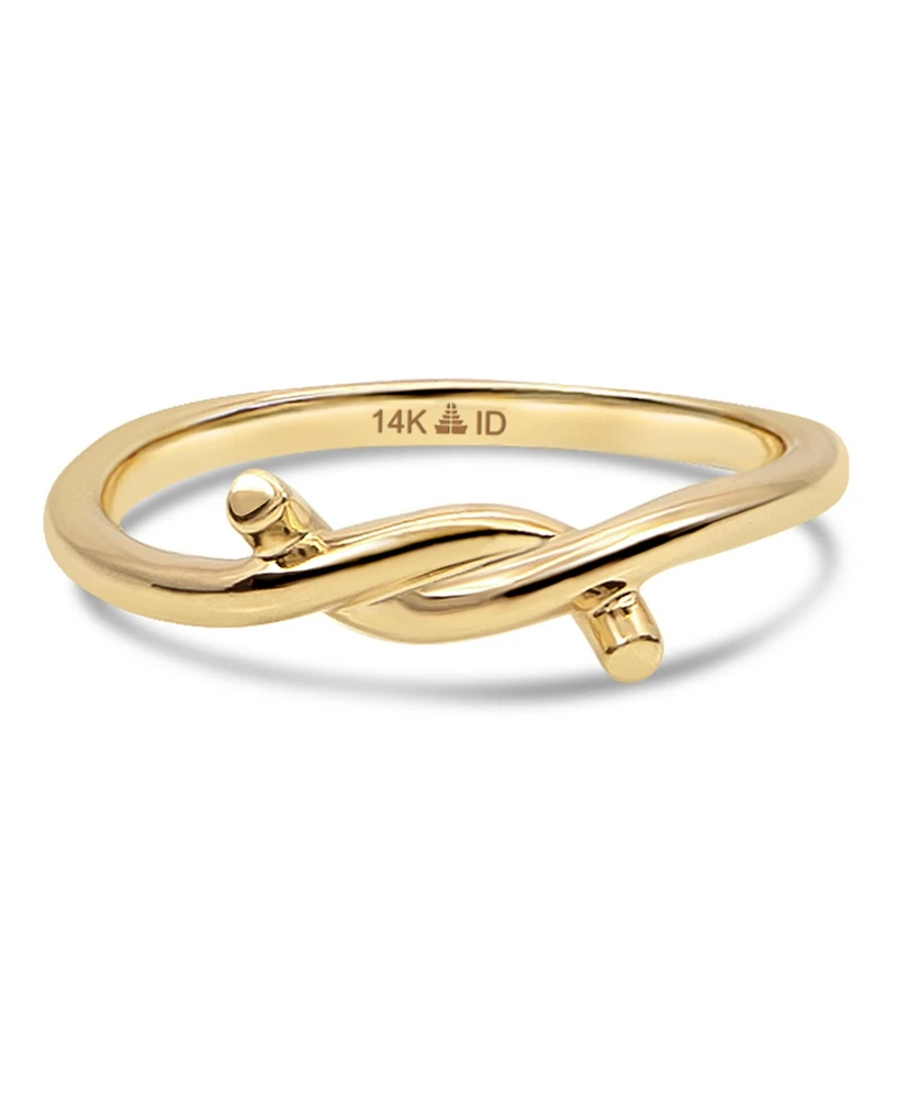 Devata Love Knot Ring in 14K Gold, Size 8, approx. 2.5 grams
