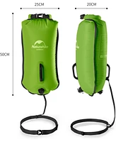 Naturehike 28L Safety Swim Buoy, Ultralight Tow Float & Dry Bag for Swimming, Kayaking, Snorkeling, Diving, Fishing with Adjustable Waist Belt