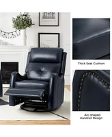 Susana Genuine Leather Swivel Rocker Recliner