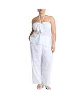 Eloquii Plus Textured Jacquard Pants