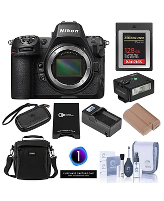 Nikon Z8 Mirrorless Camera, Bundle with 128GB Memory Card, En-EL15c Battery, Charger Kit, Memory Card Wallet, Capture One Pro Prepaid Subscription, Cl