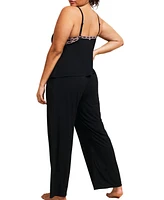 Adore Me Plus Eloisa Tank Top & Pants Pajama Set