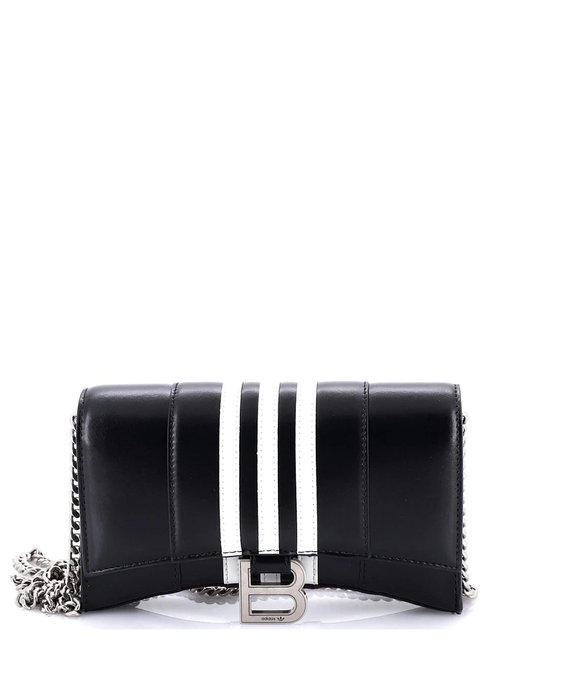 Pre-Owned Balenciaga x adidas Hourglass Chain Wallet Leather