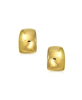 Bling Jewelry Set of 2 Huggie Shrimp Half Hoop Clip-On Earrings for Non-Pierced Gold Plated