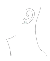 Bling Jewelry Set of 2 Small Created Blue White Opal Crab Stud Earrings Sterling Silver