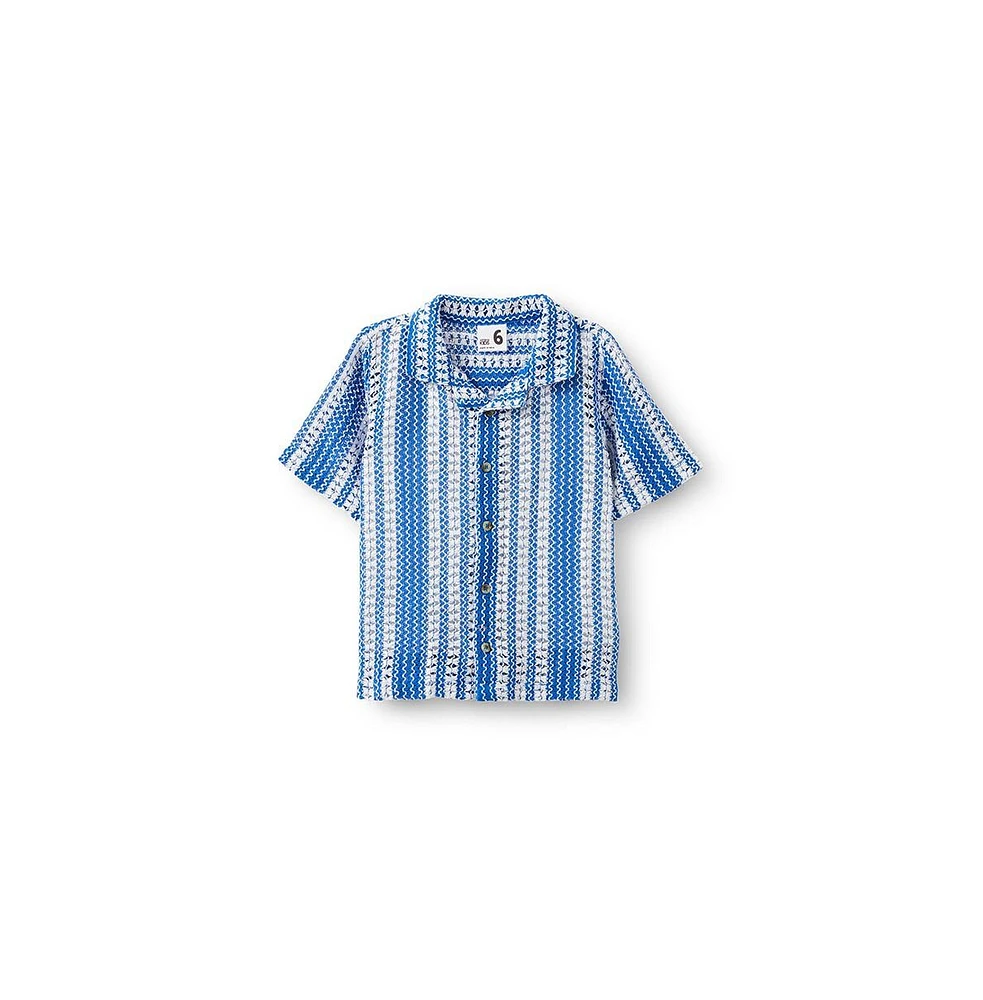Cotton On Little Boys Little/Big Cabana Short Sleeve Shirt