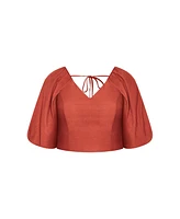 City Chic Plus Peta Top