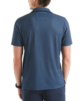 Nautica Men's Classic-Fit Moisture-Wicking Printed Performance Golf Shirt