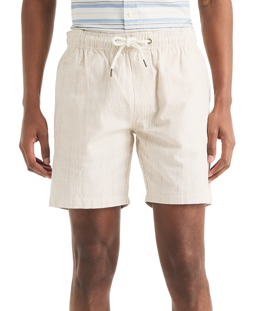 Nautica 7" Striped Textured Pull-On Short