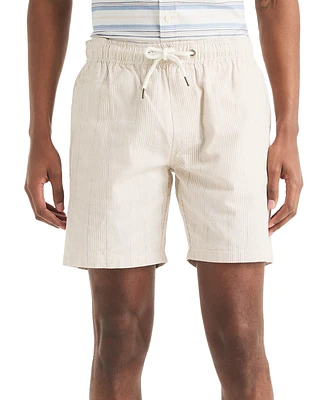Nautica 7" Striped Textured Pull-On Short