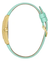 Guess Women's Analog Green Leather Watch, 27mm