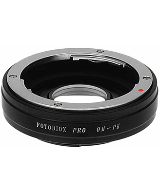 Fotodiox Mount Adapter with 1.4x Multi-Coated Focus Correction Lens for Olympus Om Lens to Pentax K Mount Camera
