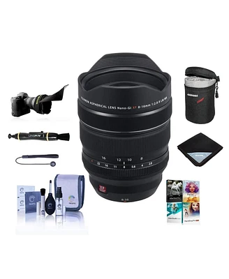 Fujifilm Xf 8-16mm f/2.8 R Lm Wr Lens, Bundle with Lens Case, Lens Wrap, Flex Lens Shade, Cleaning Kit, Lens Cap Tether, Lens Cleaner, Pc Software Kit