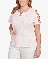 Hearts Of Palm Plus Short Sleeve Should Cut Out Top