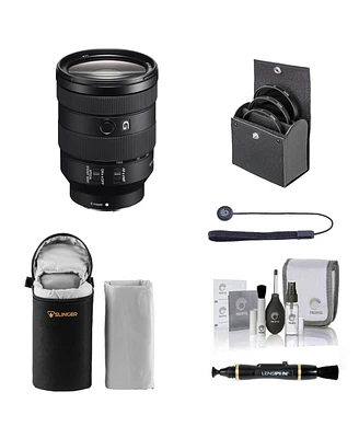 Sony Fe 24-105mm f/4 G Oss Lens for Sony E, Bundle with ProOptic 77mm Filter Kit, Soft Lens Case, Lens Cleaner, Cleaning Kit, Universal Lens Cap Tethe
