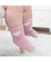 The Peanutshell Baby Girls 12pk Cotton Socks, Blush/Mauve