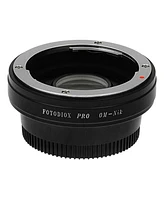 Fotodiox Lens Mount Adapter with 1.4x Multi-Coated Focus Correction Lens for Olympus Om Lens to Nikon F Mount Camera