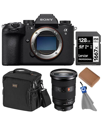 Sony Alpha a9 Iii Mirrorless Camera with Fe 24-70mm f/2.8 Gm Ii Lens, Bundle with 128GB Memory Card, Battery and Bag