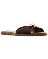 Steve Madden Women's Dipsy Knotted Embellished Slide Sandals