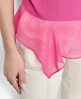 Dkny Women's Handkerchief-Hem Top