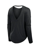 Fanatics Women's Black Michigan State Spartans Training Camp Core Long Sleeve V-Neck Fashion T-Shirt