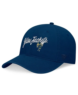 Top Of The World Men's Navy Georgia Tech Yellow Jackets Heritage CeeCee Adjustable Hat