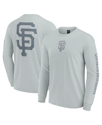 Fanatics Men's Gray San Francisco Giants Elements Strive Long Sleeve T-Shirt