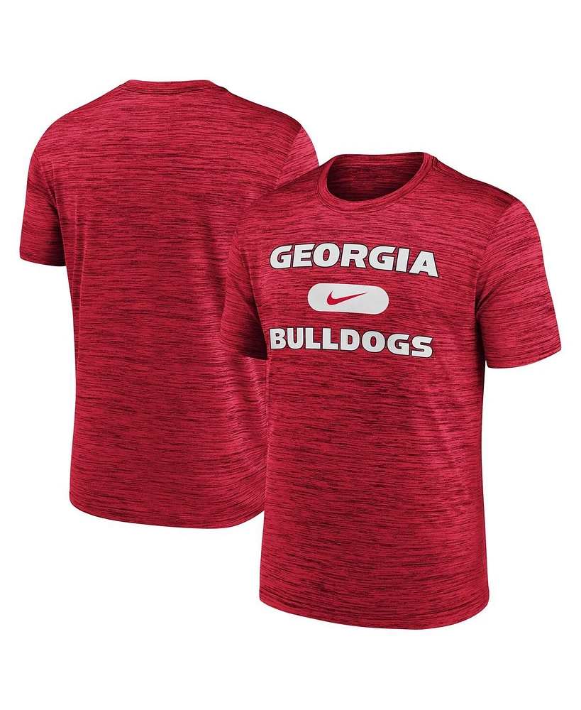 Nike Men's Red Georgia Bulldogs Velocity Mascot Performance T-Shirt