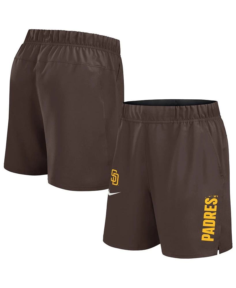 Nike Men's Brown San Diego Padres Woven Victory Performance Shorts