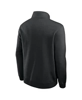 Nike Men's Black San Francisco Giants Cooperstown Collection Fleece Half-Zip Pullover Sweatshirt