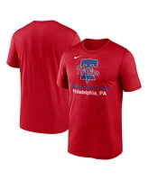 Nike Men's Red Philadelphia Phillies Stadium Legend Performance T-Shirt