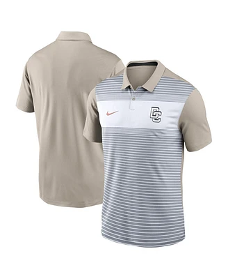 Nike Men's Gray/Oatmeal Washington Nationals 2025 City Connect Fashion Legacy Icon Vapor Performance Polo Shirt
