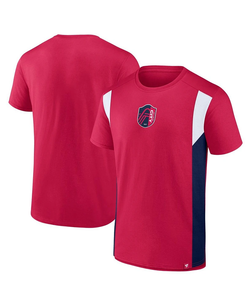 Fanatics Men's Red St. Louis City Sc Golden Goal T-Shirt