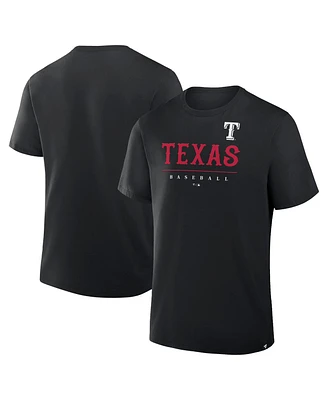 Fanatics Men's Black Texas Rangers Color Pop Legacy Clubhouse T-Shirt