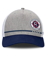 Fanatics Men's Heather Gray New England Revolution Low Block Trucker Adjustable Hat
