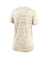 Nike Women's Cream Los Angeles Dodgers Authentic Collection City Connect Velocity Performance T-Shirt