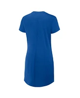 Fanatics Women's Royal Los Angeles Dodgers Relaxed fit Drape T-Shirt Dress