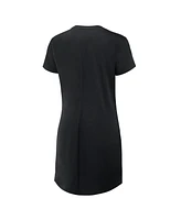 Fanatics Women's Black Georgia Bulldogs Relaxed fit Drape T-Shirt Dress