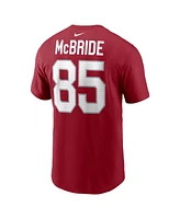 Nike Men's Trey McBride Cardinal Arizona Cardinals Name Number T-Shirt