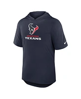 Nike Men's Navy Houston Texans Lockup Tri-Blend Hoodie T-Shirt
