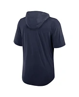 Nike Men's Navy New England Patriots Lockup Tri-Blend Hoodie T-Shirt