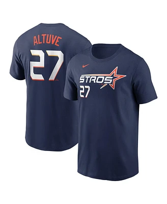 Nike Men's Jose Altuve Navy Houston Astros 2025 City Connect Fuse Name Number T-Shirt