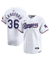 Nike Men's Wyatt Langford White Texas Rangers Home Limited Player Jersey