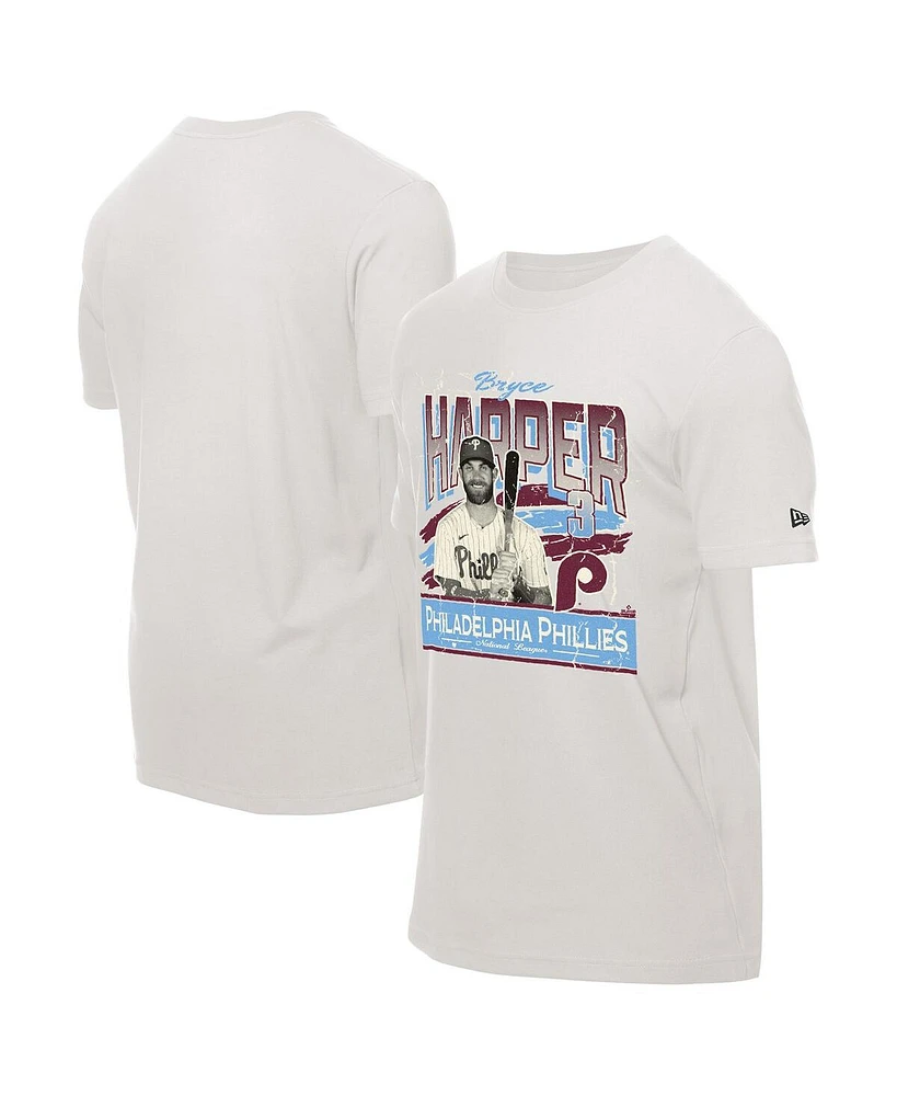 New Era Men's Bryce Harper Cream Philadelphia Phillies Batter Up T-Shirt