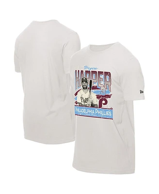 New Era Men's Bryce Harper Cream Philadelphia Phillies Batter Up T-Shirt